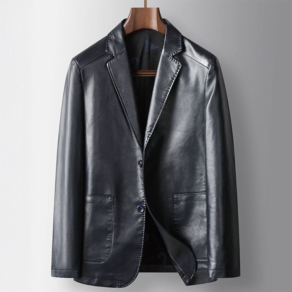 Venson | De Executive Leather Blazer
