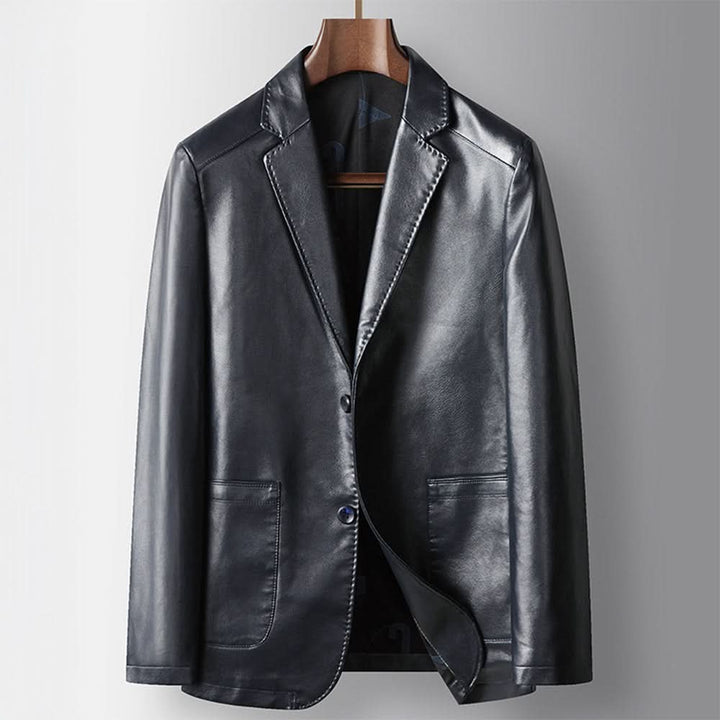 Venson | De Executive Leather Blazer