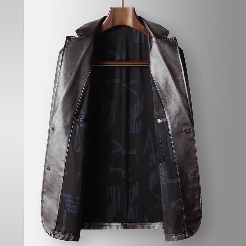 Venson | De Executive Leather Blazer