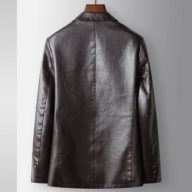 Venson | De Executive Leather Blazer