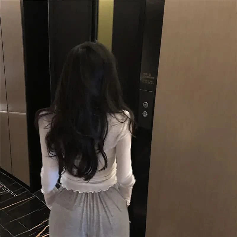 Slim Sexy Solid Color Fashion T-Shirt for Women