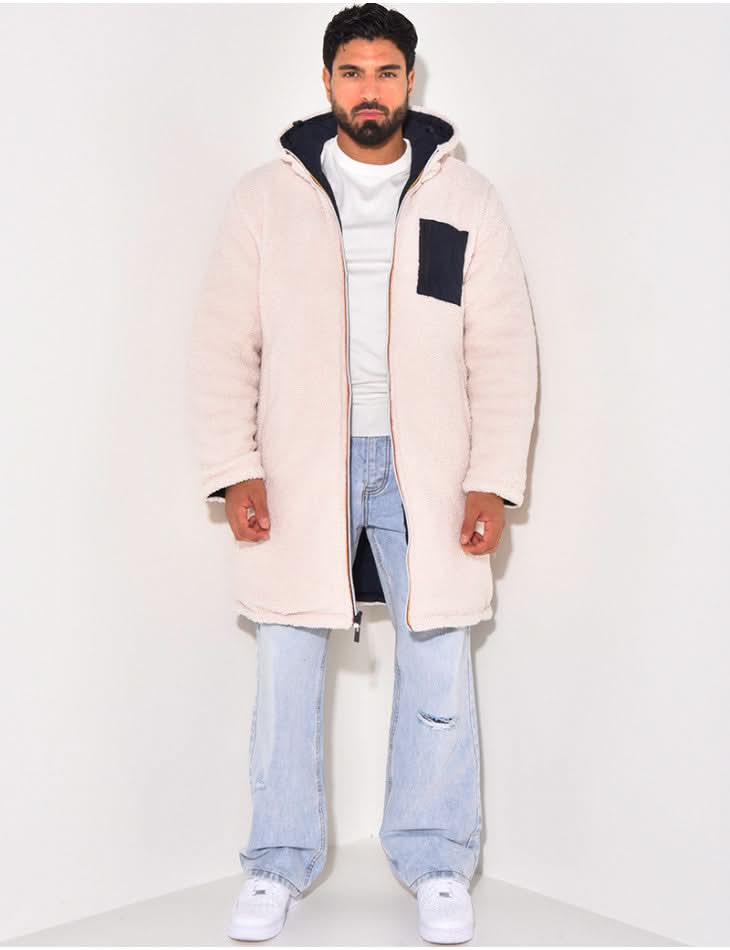 Milo | Warme casual lange jas